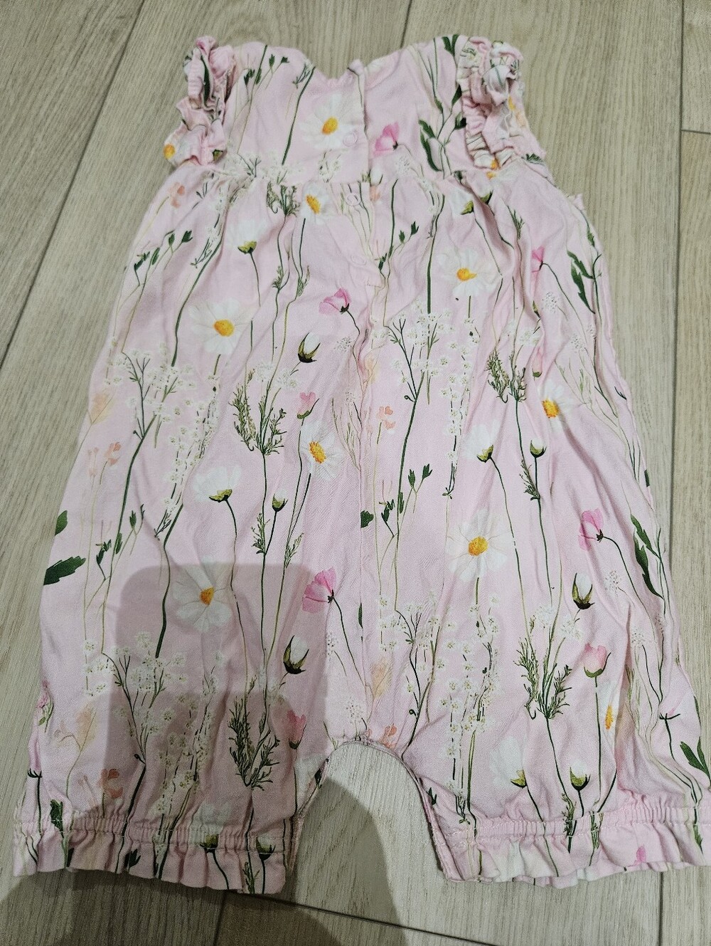 Pink Floral Romper